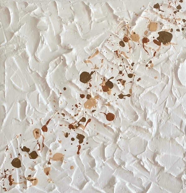 Texture Mini Painting - Brown Dots