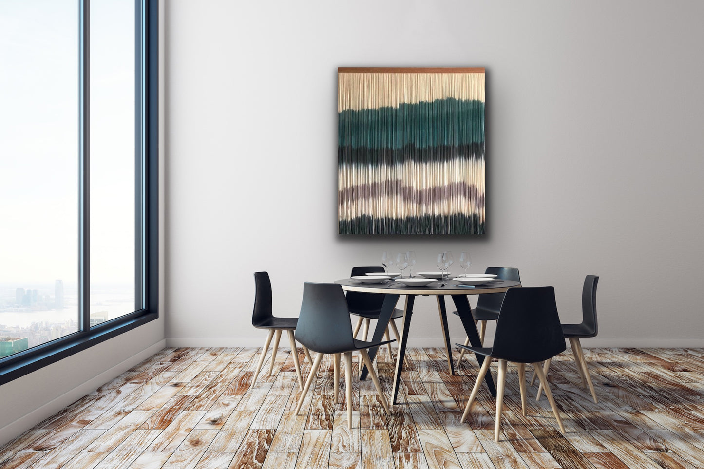 Textile Dyed Fiberart - Ivy