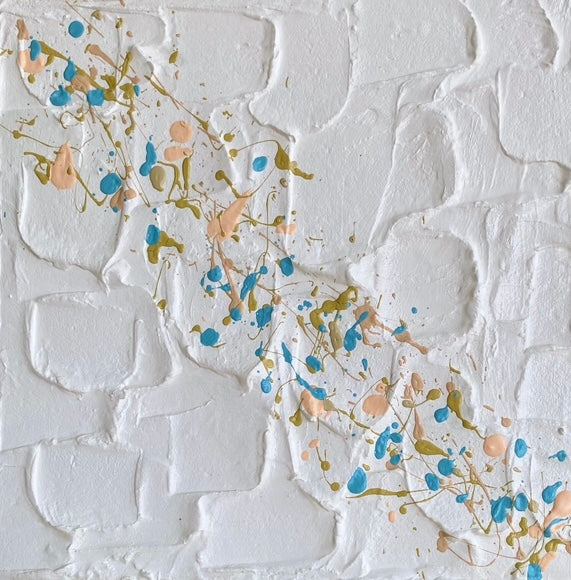 Texture Mini Plaster Painting - Coloured Dots