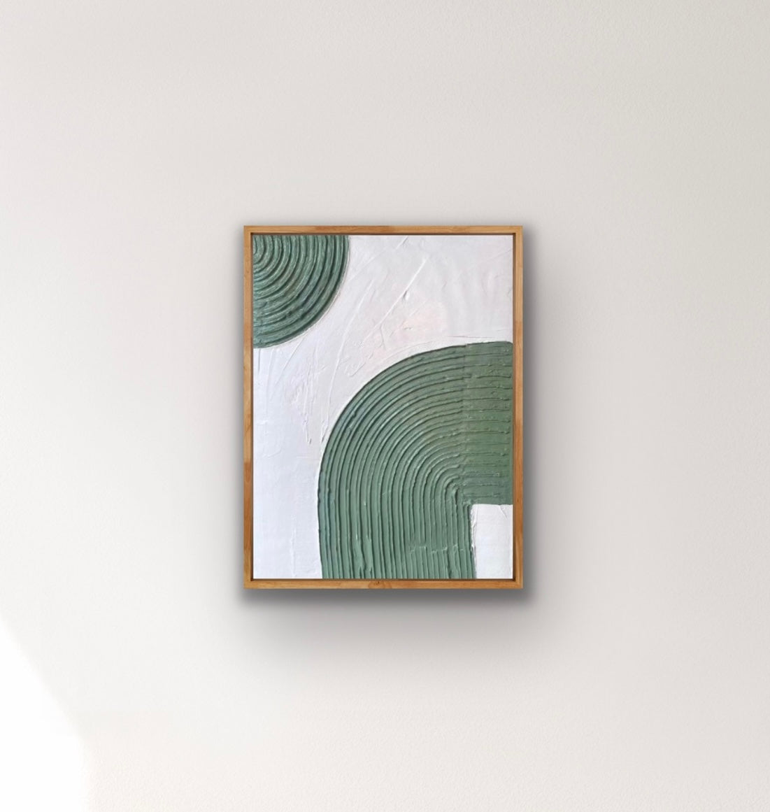 Texture Mini Plaster Painting - Green