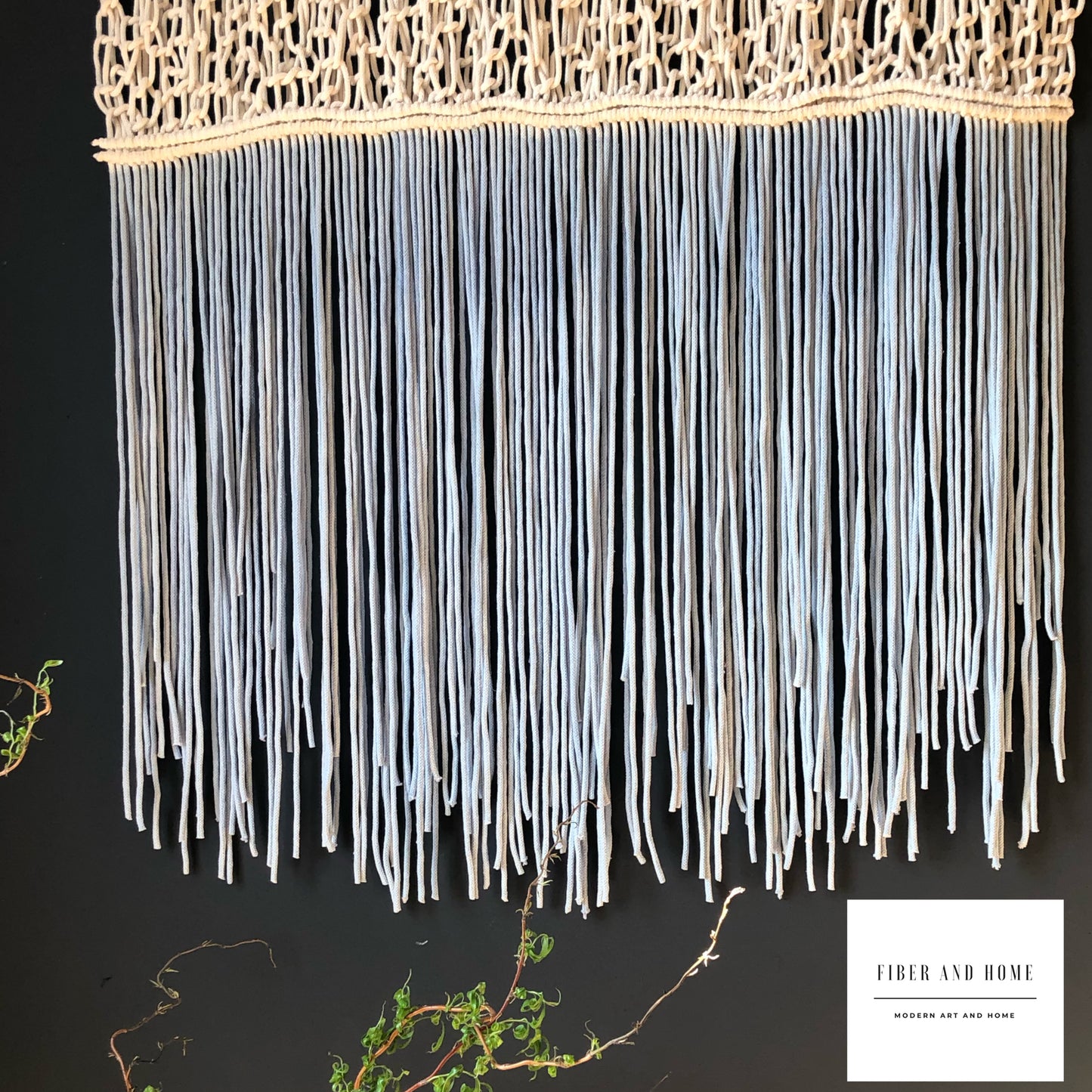 Blue Sky Inspired Woven Modern Tapestry