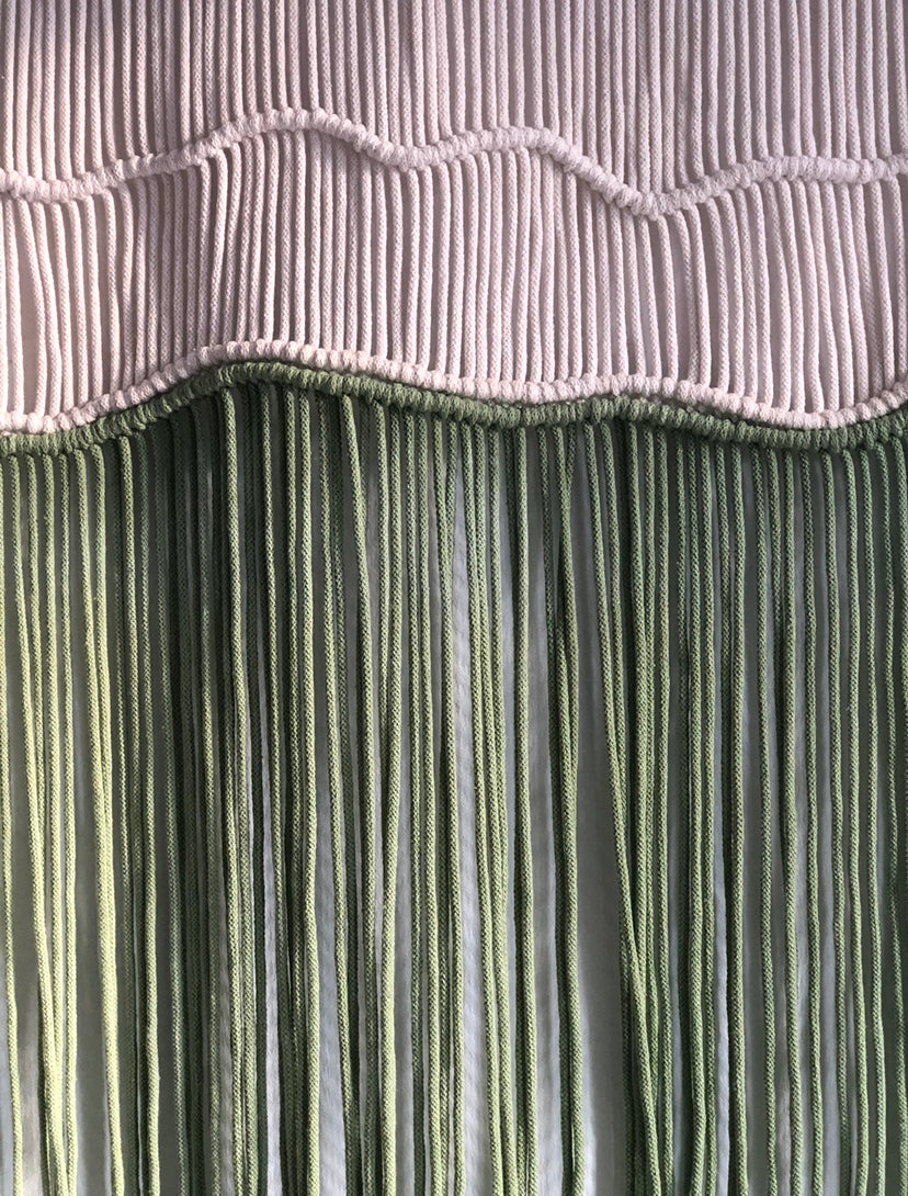 Macrame Botanical Modern Textile Tapestry