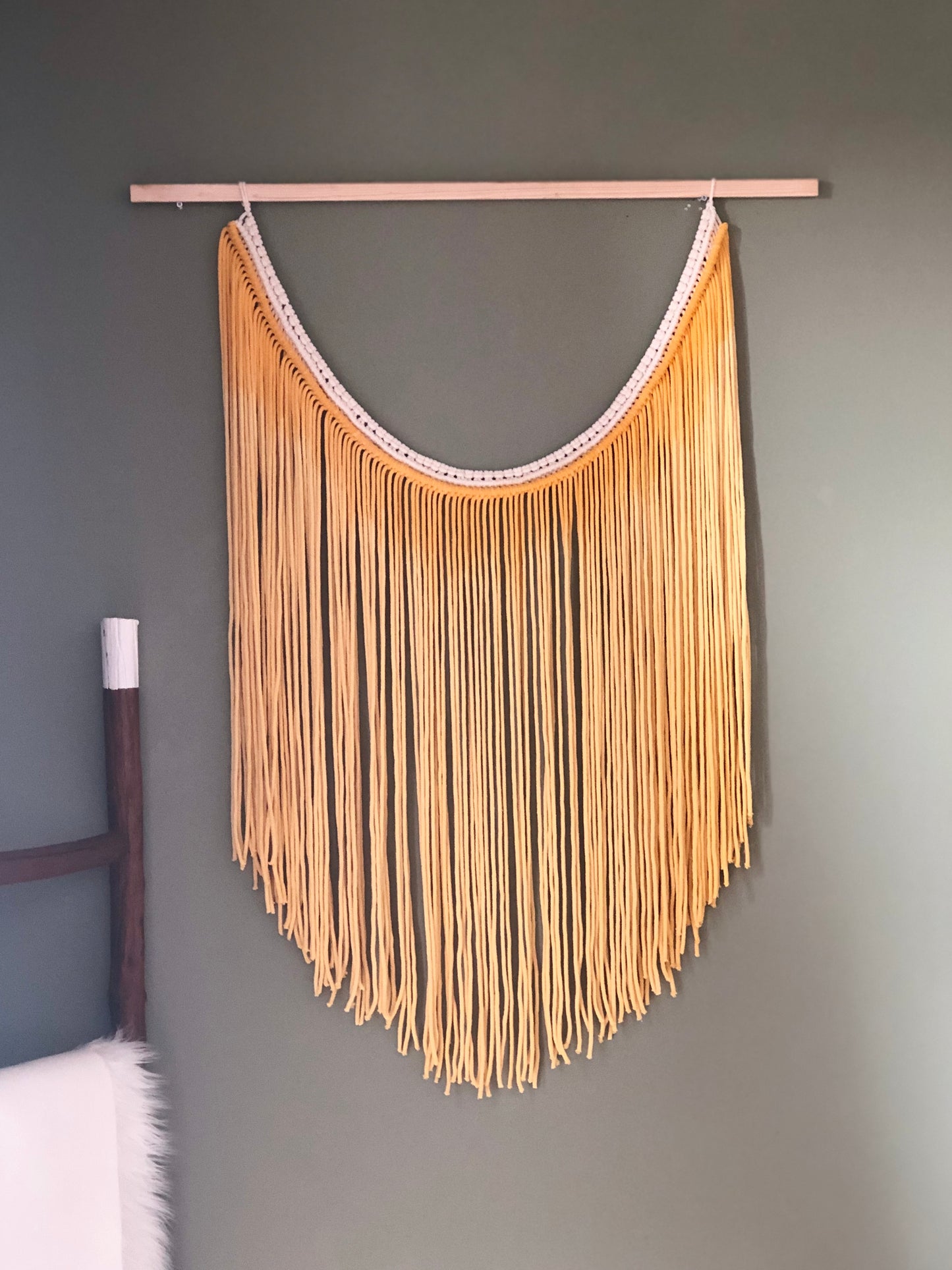 Sunshine Dip Dye Modern Textile Tapestry - Beth