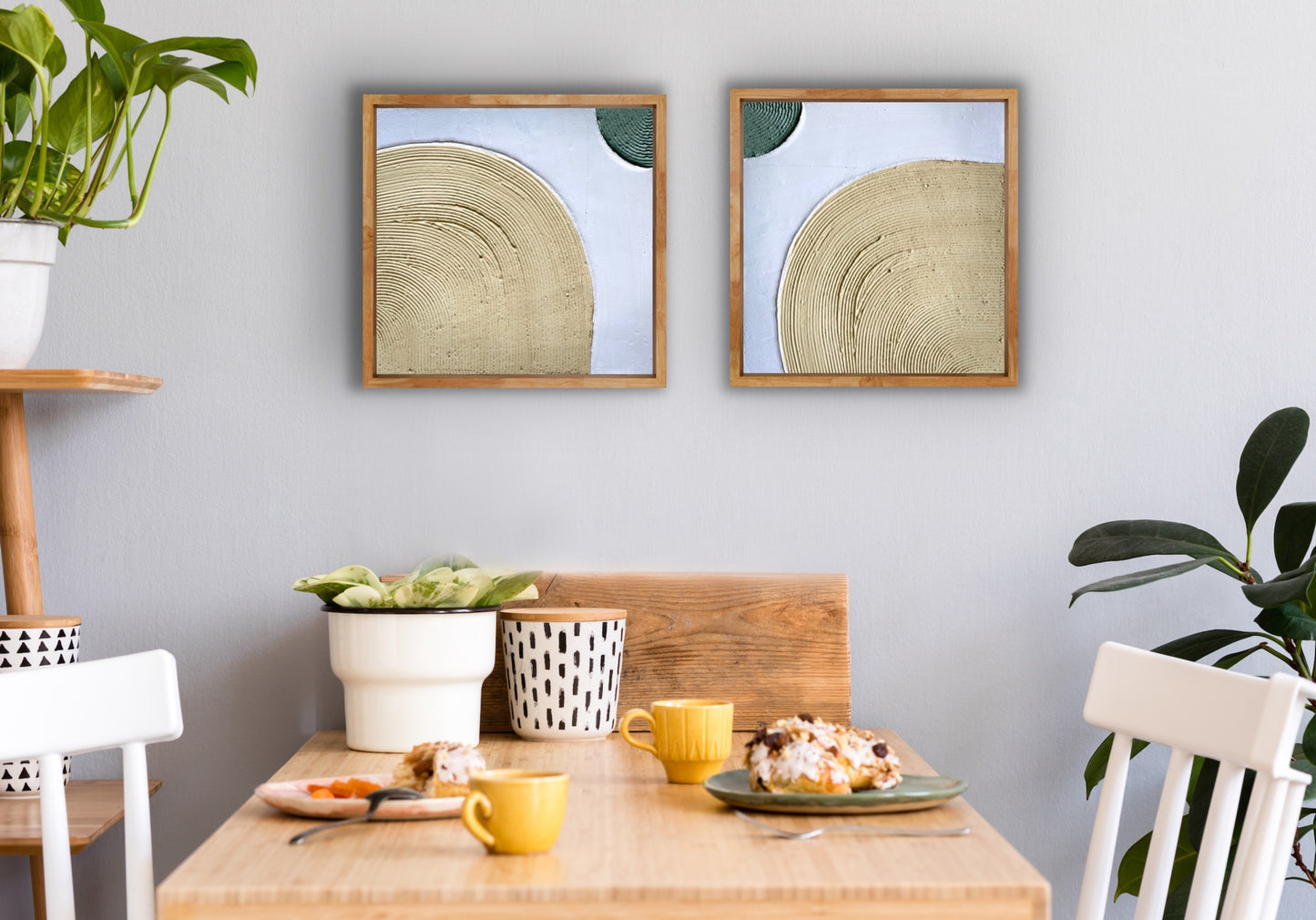 Texture Mini Plaster Painting - Circles